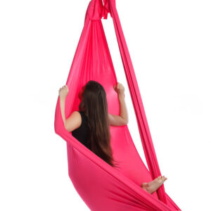 Aerialsilks Aerial Yoga JUST Perfect Set háló és karabiner szett Fly és Aerial jógához, gyermekek számára - 7 m Szín: Magenta