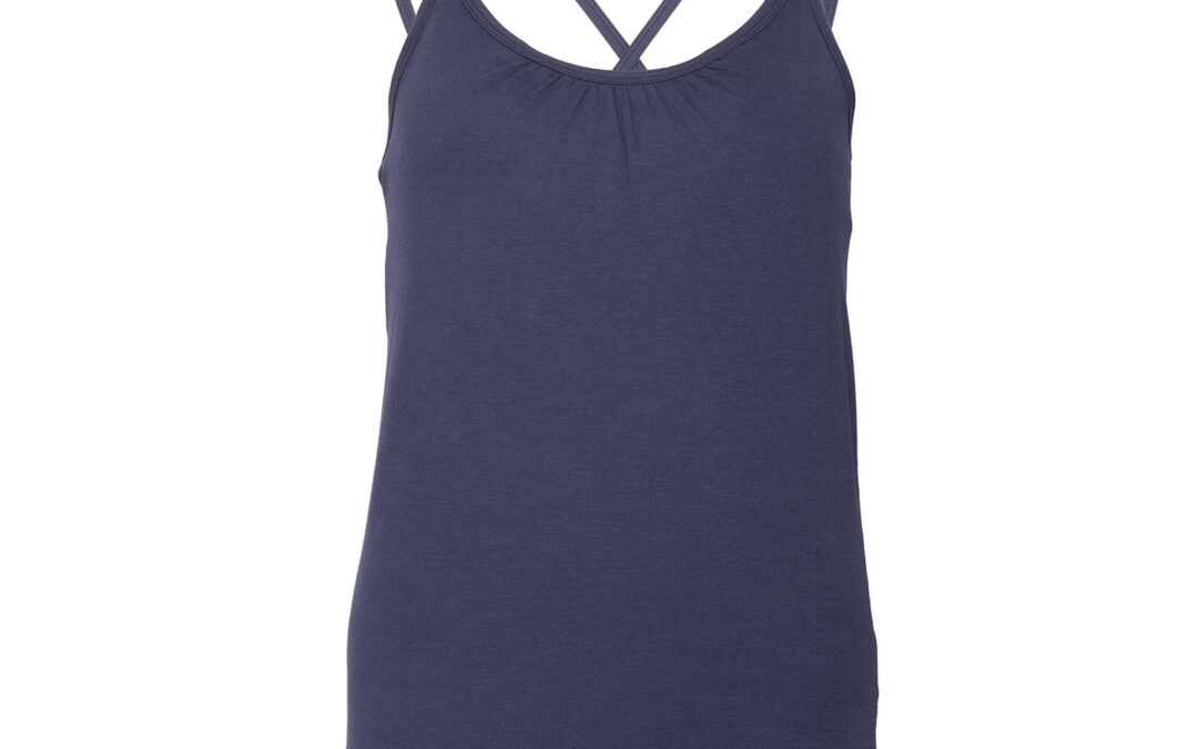 Bodhi Yamadhi Bodhi Yoga Yamadhi Spaghetti Top Tank Top, organikus pamut kék Méret: XL