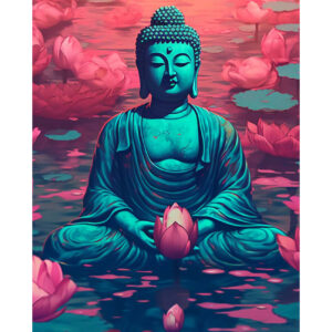 Napos mandala Flexity fali poszter Buddha - Siddhartha Gautama 30x40 cm, 250 g papír Típus: 5