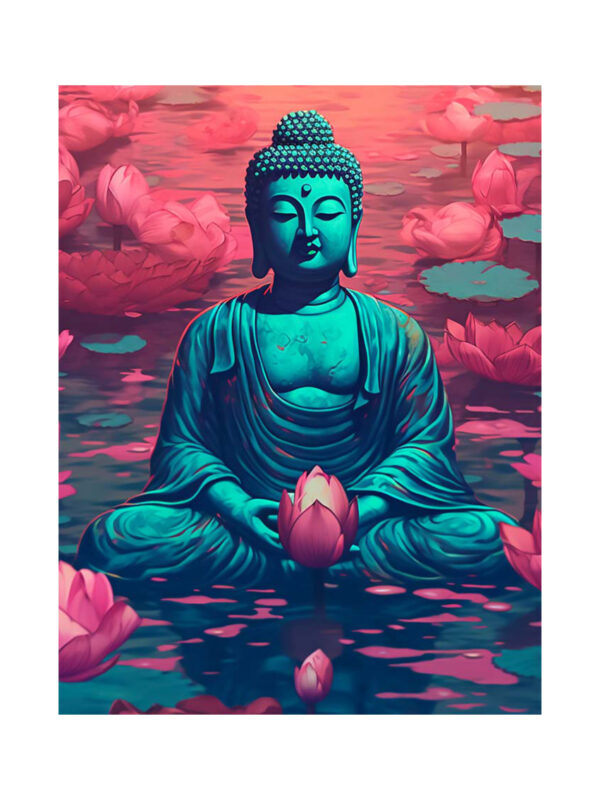 Napos mandala Flexity fali poszter Buddha - Siddhartha Gautama 30x40 cm, 250 g papír Típus: 5
