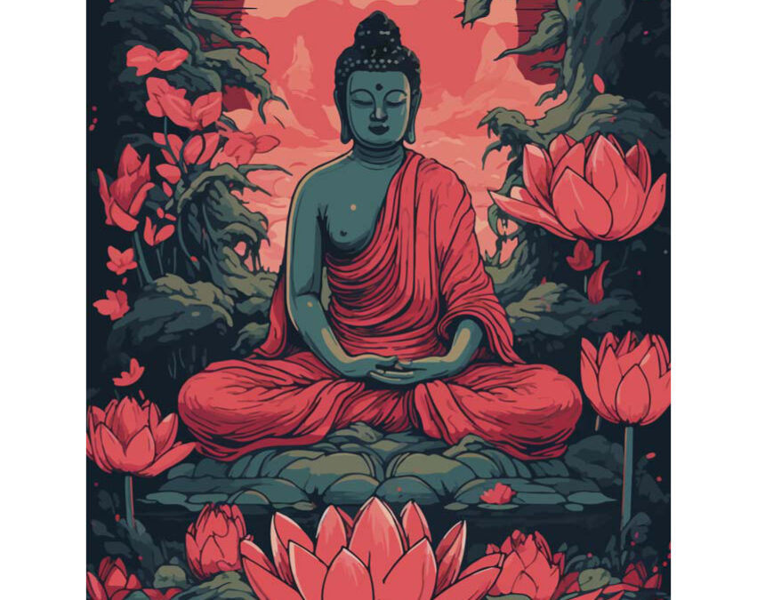 Napos mandala Flexity fali poszter Buddha – Siddhartha Gautama 30×40 cm, 250 g papír Típus: 6
