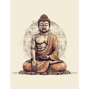 Napos mandala Flexity fali poszter Buddha - Siddhartha Gautama 30x40 cm, 250 g papír Típus: 1