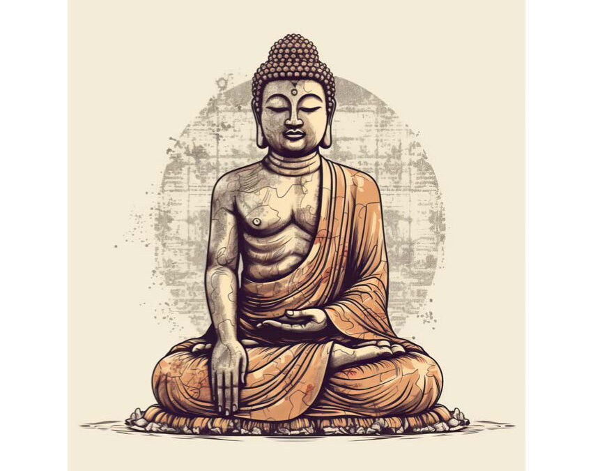 Napos mandala Flexity fali poszter Buddha – Siddhartha Gautama 30×40 cm, 250 g papír Típus: 1