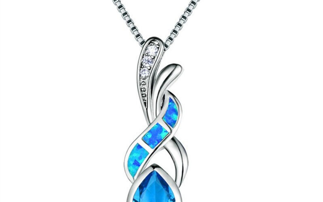 Tachyon Technologies Tachyon opál ezüst medál Szín: Teardrop Blue