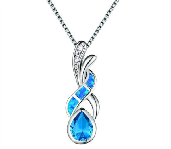 Tachyon Technologies Tachyon opál ezüst medál Szín: Teardrop Blue