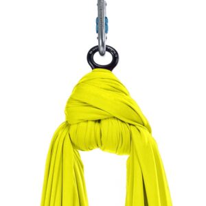 Aerialsilks Aerial Yoga JUST Perfect Set Háló és karabiner szett Fly és Aerial jógához, gyermekek számára - 8 m Szín: Sárga