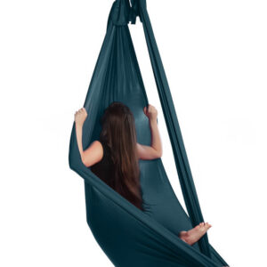 Aerialsilks Aerial Yoga JUST Perfect Set Háló és karabiner szett Fly és Aerial jógához, gyermekek számára - 8 m Szín: Petrol