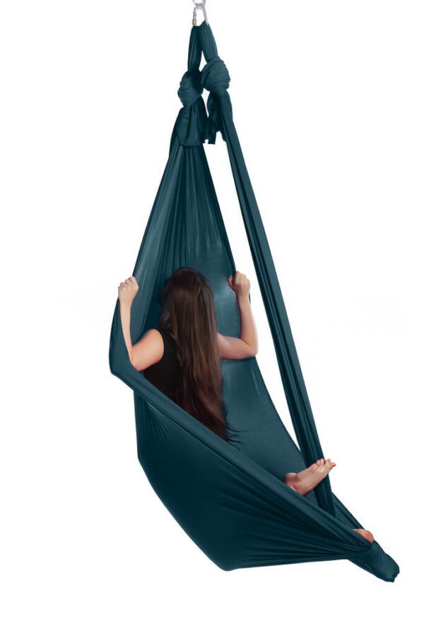 Aerialsilks Aerial Yoga JUST Perfect Set Háló és karabiner szett Fly és Aerial jógához, gyermekek számára - 8 m Szín: Petrol