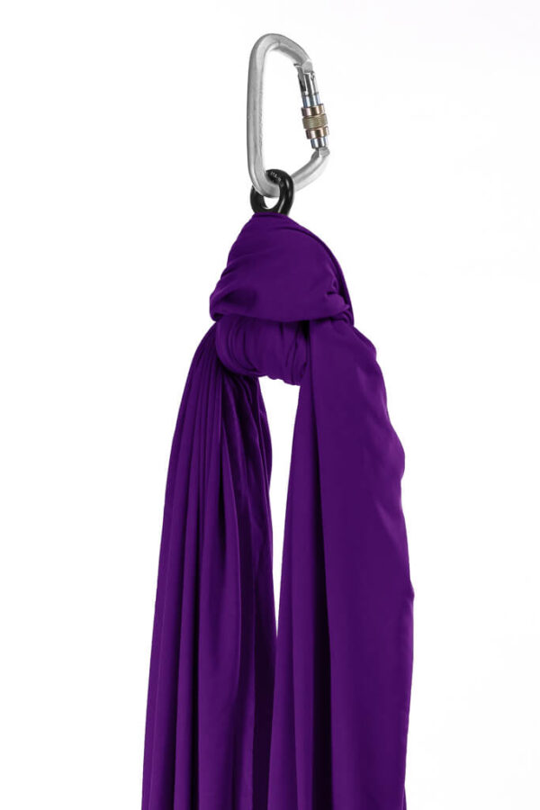 Aerialsilks Aerial Yoga JUST Perfect Set Háló és karabiner szett Fly és Aerial jógához, gyermekek számára - 8 m Szín: Sötétlila
