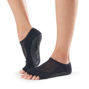 Toesox Halftoe Luna csúszásgátló zokni (fekete) Méret: M 39-42,5