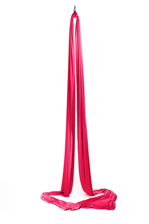 Aerialsilks Aerial Silk MAG selyem és karabiner készlet Fly és Aerial jógához 10 m Szín: Magenta