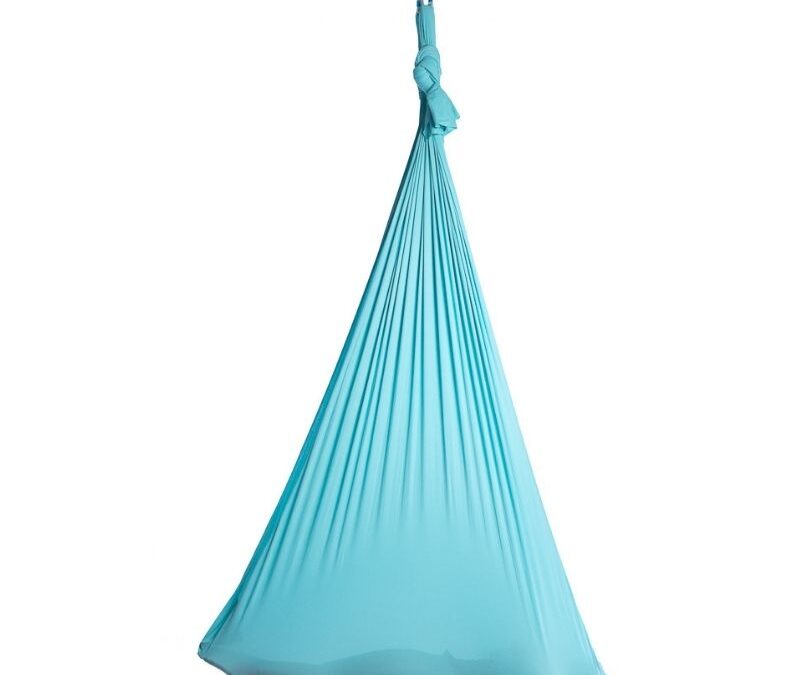 Aerialsilks Aerial Yoga Natura Yoga Hammock háló szett Fly jógához és Aerial jógához – 6 m Szín: Türkiz