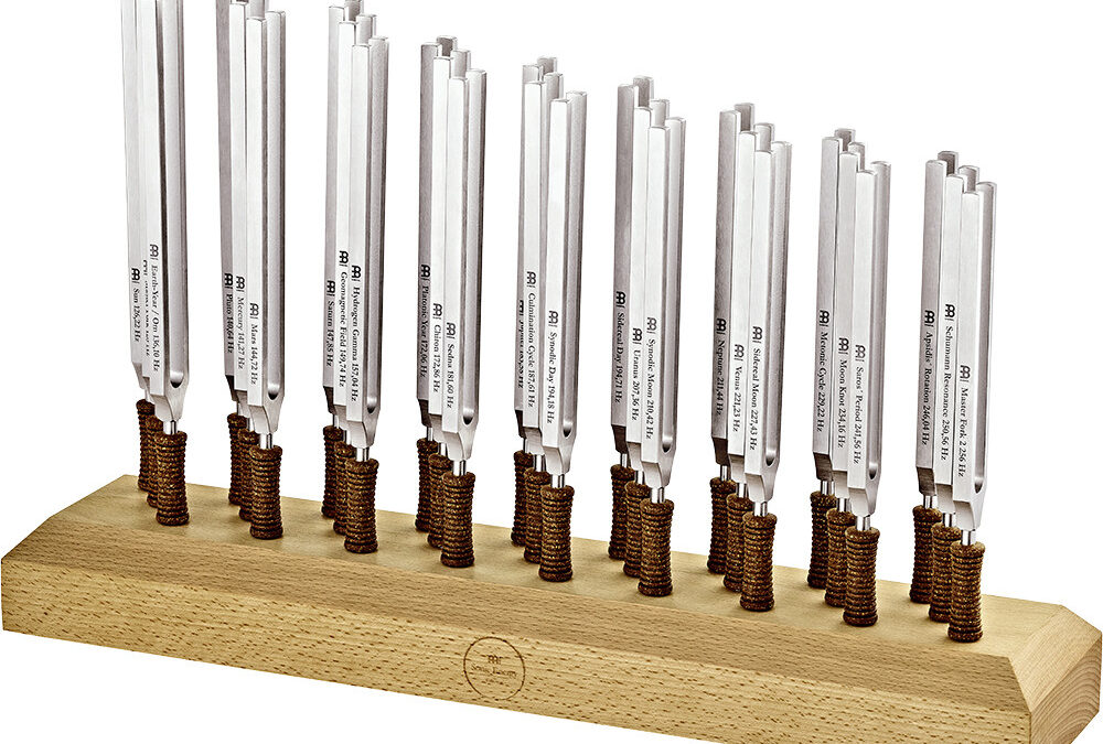 Meinl Sonic Energy Planetárisan hangolt terápiás hangvillák állvánnyal 7/16/27 db Típus: 27