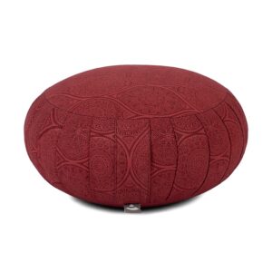 Bodhi Yoga Bodhi Zafu meditációs párna Maharaja 34,5 cm x 19,5 cm - tönköly Szín: Sötét vörös