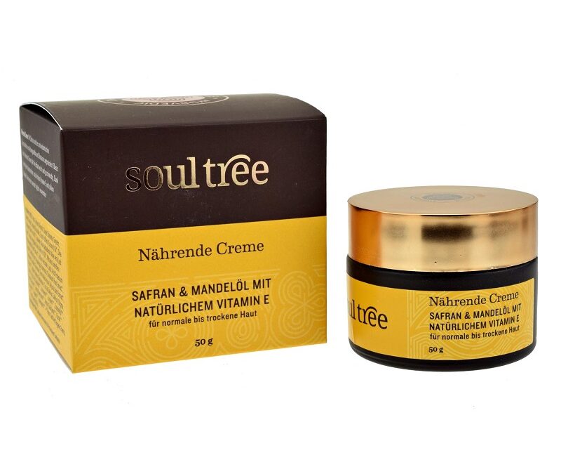 SoulTree Saffron & Almond Oil tápláló arckrém 50 g