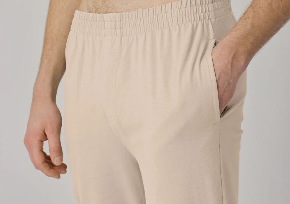 Lotuscrafts Organic Mens Yoga Pant Laza szabású férfi nadrág Taupe Szín: Black, Méret: XS