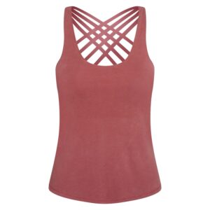 Bodhi Niyama Essentials NIRA Yoga Top női felső Szín: Rust Red, Méret: L