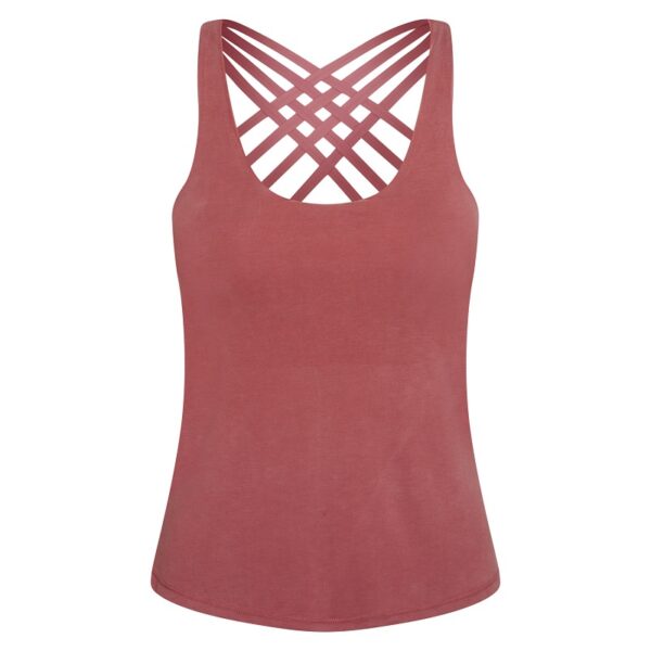 Bodhi Niyama Essentials NIRA Yoga Top női felső Szín: Rust Red, Méret: L