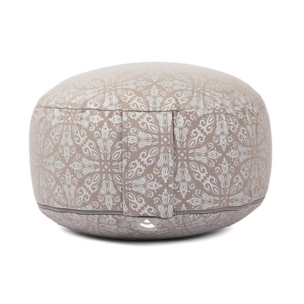 Bodhi Yoga Bodhi Maharaja Rondo meditációs párna 32 x 20 cm Szín: Taupe/Silver, Töltelék: Tönköly