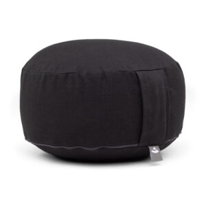 Bodhi Yoga Bodhi meditációs párna RONDO BASIC 30 x20 cm-es tönkölytöltéssel Szín: Fekete