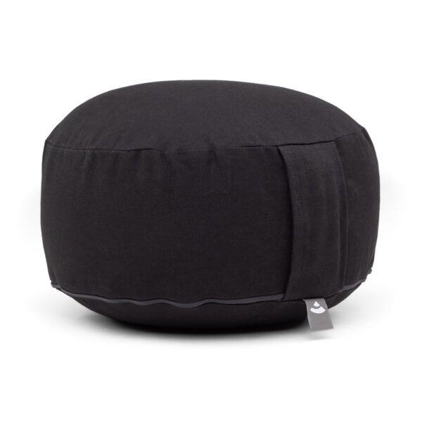 Bodhi Yoga Bodhi meditációs párna RONDO BASIC 30 x20 cm-es tönkölytöltéssel Szín: Fekete