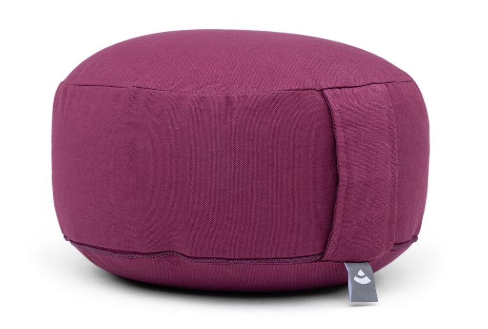 Bodhi Yoga Bodhi meditációs párna RONDO BASIC 30 x20 cm-es tönkölytöltéssel Szín: lila