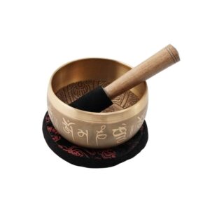 Bodhi Yoga Bodhi indiai géppel készített  hangtál díszdobozban Buddha mintával 11 cm G