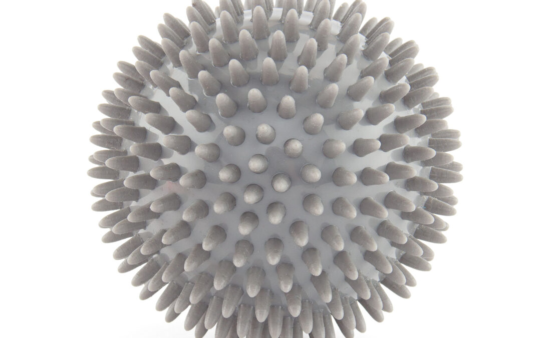 Bodhi Yoga Bodhi szúrós masszázslabda SPIKY különböző nagyságokban Átmérő: 10 cm/Antracit