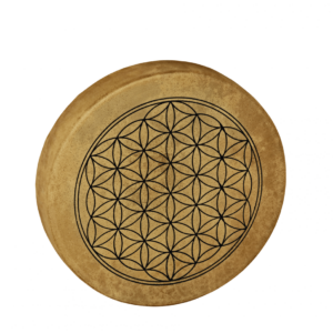Meinl Sonic Energy MEINL Native American-Style Hoop Drum 38 cm átmérőjű - Az élet virága mintával (HOD15-FOL)
