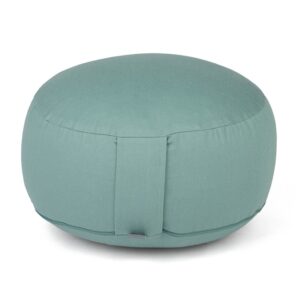 Bodhi Yoga Bodhi meditációs párna RONDO ECO 32 x 20 cm-es tönköly töltelékkel Szín: Kék/türkiz