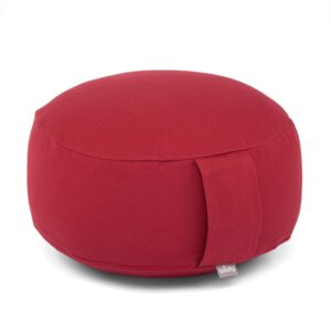 Bodhi Yoga Bodhi meditációs párna RONDO ECO 32 x 20 cm-es tönköly töltelékkel Szín: Bordó