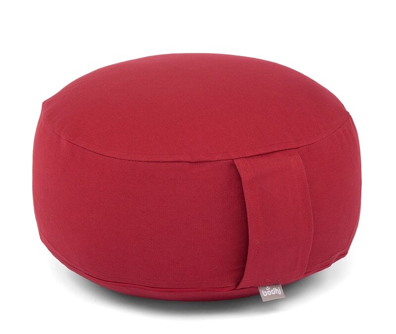 Bodhi Yoga Bodhi meditációs párna RONDO ECO 32 x 20 cm-es tönköly töltelékkel Szín: Bordó