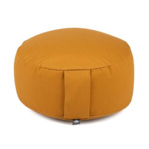 Bodhi Yoga Bodhi meditációs párna RONDO ECO 32 x 20 cm-es tönköly töltelékkel Szín: Sárga