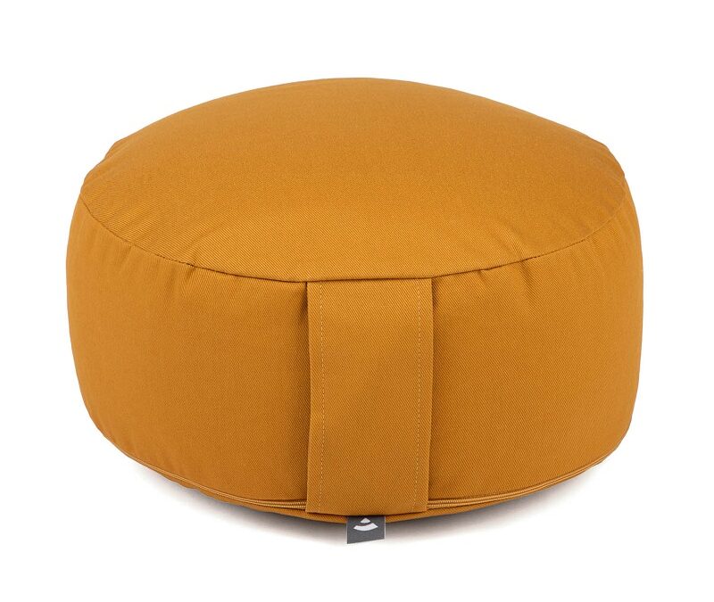 Bodhi Yoga Bodhi meditációs párna RONDO ECO 32 x 20 cm-es tönköly töltelékkel Szín: Sárga