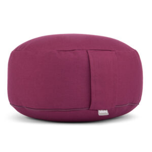 Bodhi Yoga Bodhi meditációs párna RONDO ECO 32 x 20 cm-es tönköly töltelékkel Szín: Padlizsán
