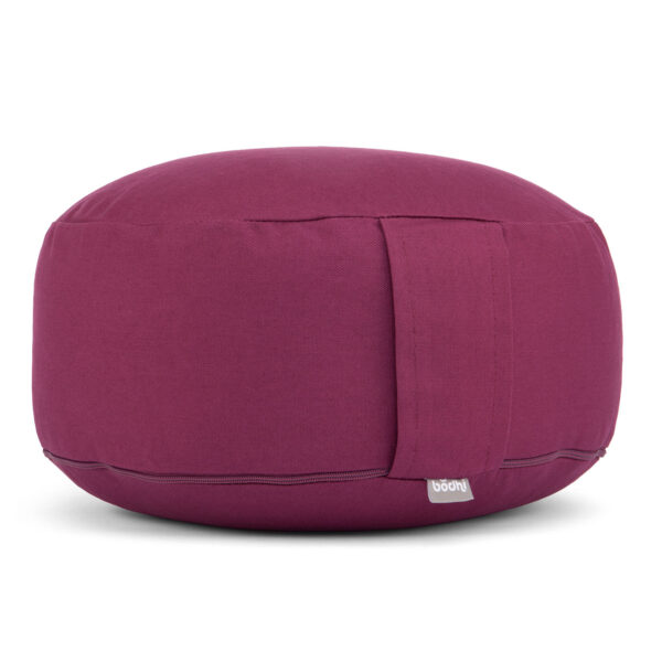 Bodhi Yoga Bodhi meditációs párna RONDO ECO 32 x 20 cm-es tönköly töltelékkel Szín: Padlizsán