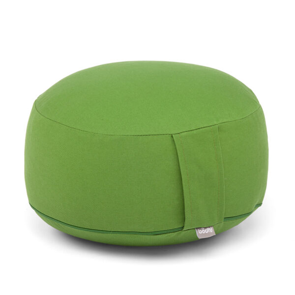 Bodhi Yoga Bodhi meditációs párna RONDO ECO 32 x 20 cm-es tönköly töltelékkel Szín: Zöld
