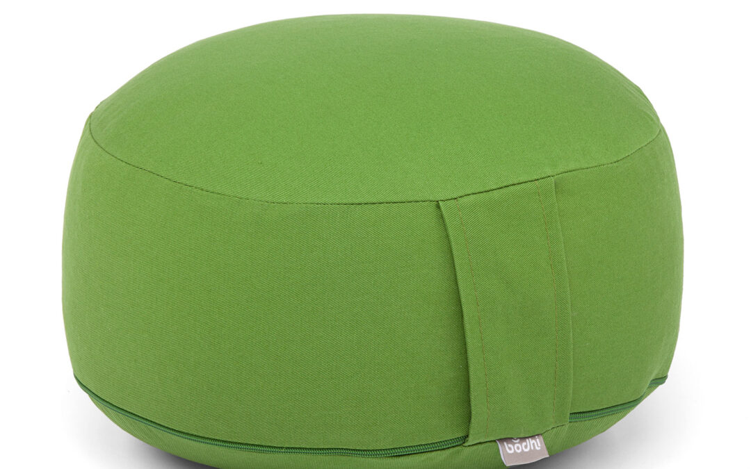 Bodhi Yoga Bodhi meditációs párna RONDO ECO 32 x 21,5 cm kapok töltelékkel Szín: Zöld
