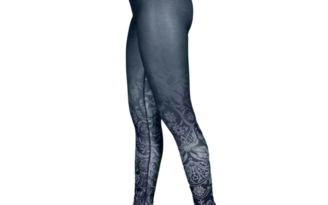 Bodhi Niyama Midnight Kiss magas derekú nadrág jógához és fitneszhez Méret: XS