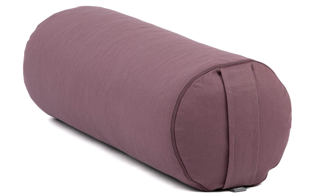 Bodhi Yoga Bolster jógahenger ECO tönköly 100% organikus pamut 65 x 22 cm Szín: lila