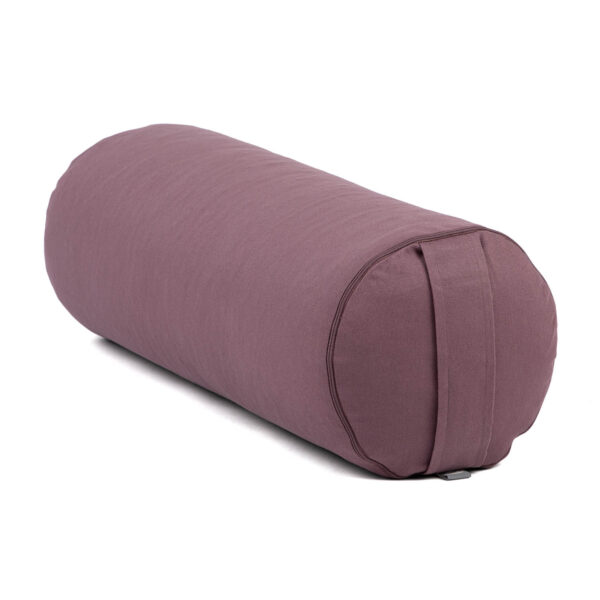 Bodhi Yoga Bolster jógahenger ECO tönköly 100% organikus pamut 65 x 22 cm Szín: lila