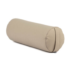 Bodhi Yoga Bolster jógahenger ECO tönköly 100% organikus pamut 65 x 22 cm Szín: Taupe