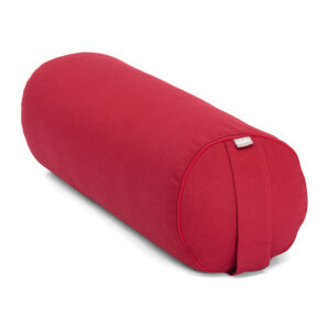 Bodhi Yoga Bolster jógahenger ECO tönköly 100% organikus pamut 65 x 22 cm Szín: Bordó