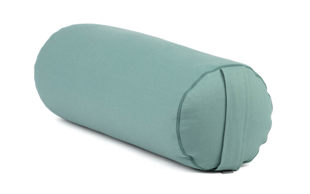 Bodhi Yoga Bolster jógahenger ECO tönköly 100% organikus pamut 65 x 22 cm Szín: Világoskék (Aqua)