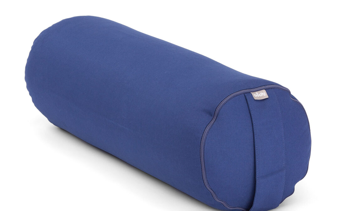 Bodhi Yoga Bolster jógahenger ECO kapok 100% bio pamut 65 x 22 cm Szín: Sötétkék