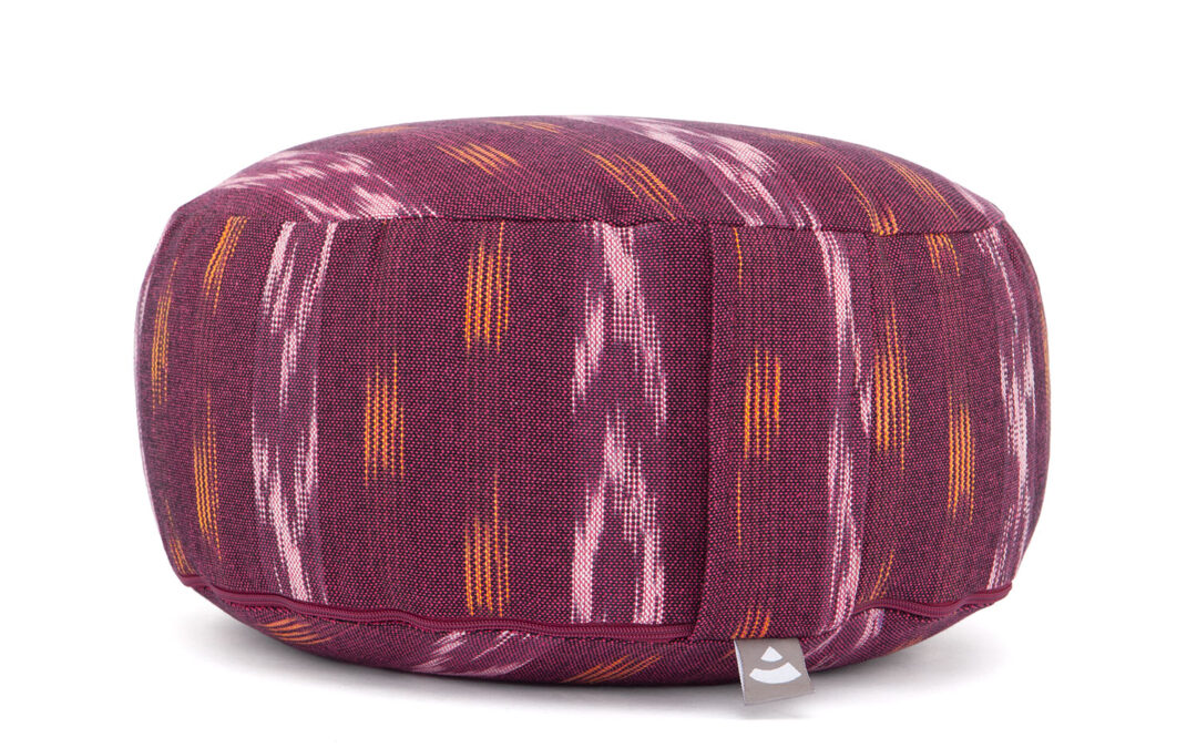 Bodhi Yoga Bodhi meditációs párna Rondo Ethno tönköly kollekció 100% pamut 32,5 x 21,5 cm Szín: Bordó