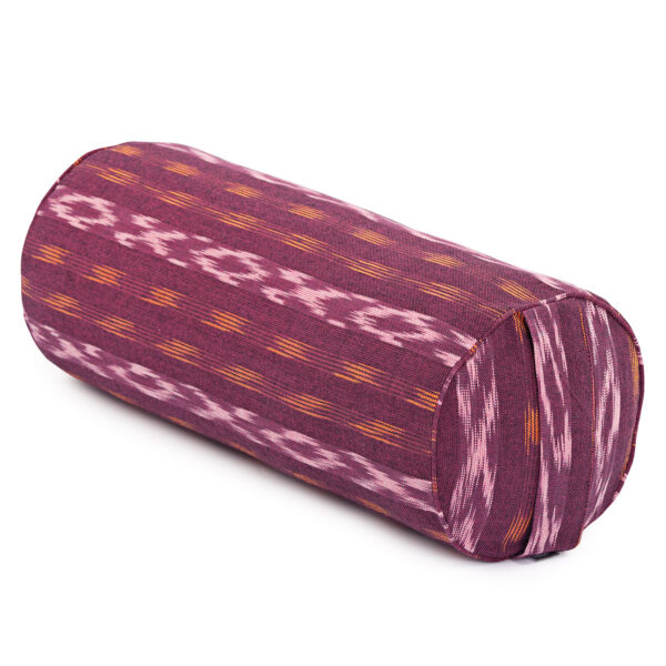 Bodhi Yoga Bodhi Bolster ETHNO kollekció, tönköly béléssel, 100% pamut 65 x 23 cm Szín: Bordó