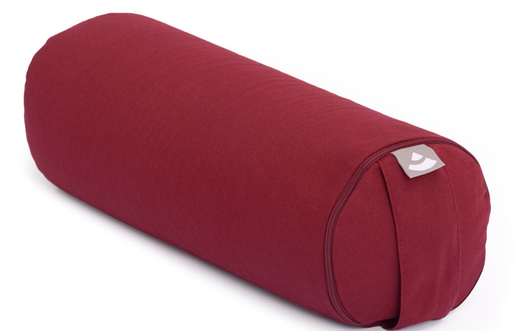 Bodhi Yoga MINI Bolster – Neckroll ECO 100% organikus pamut 38 x 14 cm Szín: Piros