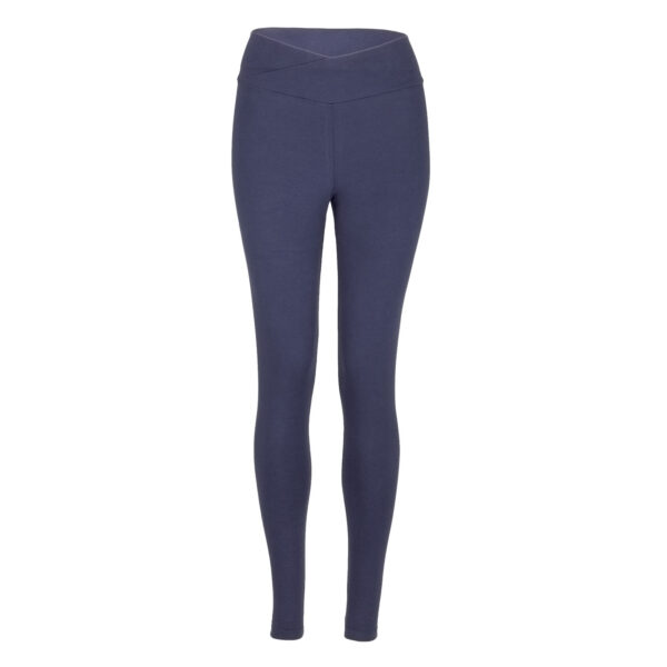 Bodhi Yamadhi Bodhi Yoga Yamadhi Basic Leggins keresztezett derék Organikus pamut leggings kék Méret: L