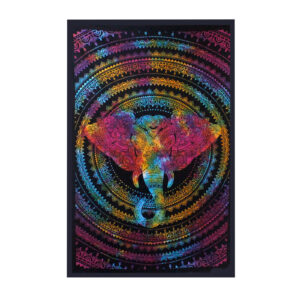 Ancient wisdom Fali kendő / takaró elefánt mintával 130 x 200 cm